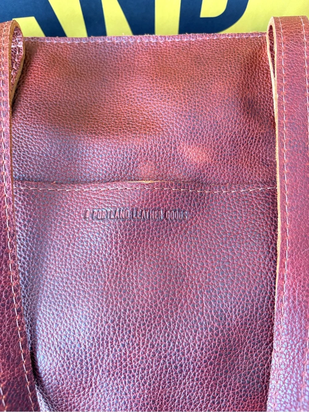 Portland Leather Large Lola Zipper Tote in Nutmeg